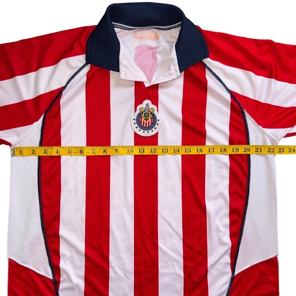 Vintage 90s Chivas De Guadalajara Soccer Jersey Mens XL Collared Mexico 8 - Picture 4 of 7